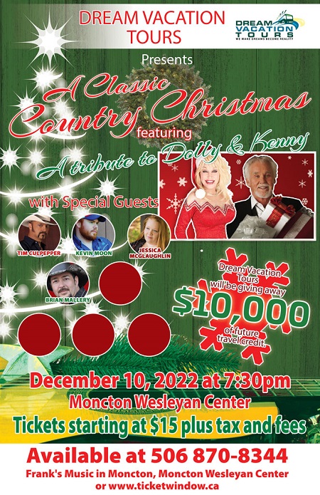 Cowboy Christmas 2022 Vacation Tickets | 2022 Dream Vacation Tours Present * A Classic Country Christmas*  Featuring A Tribute To Dolly & Kenny | Ticketwindow Inc.